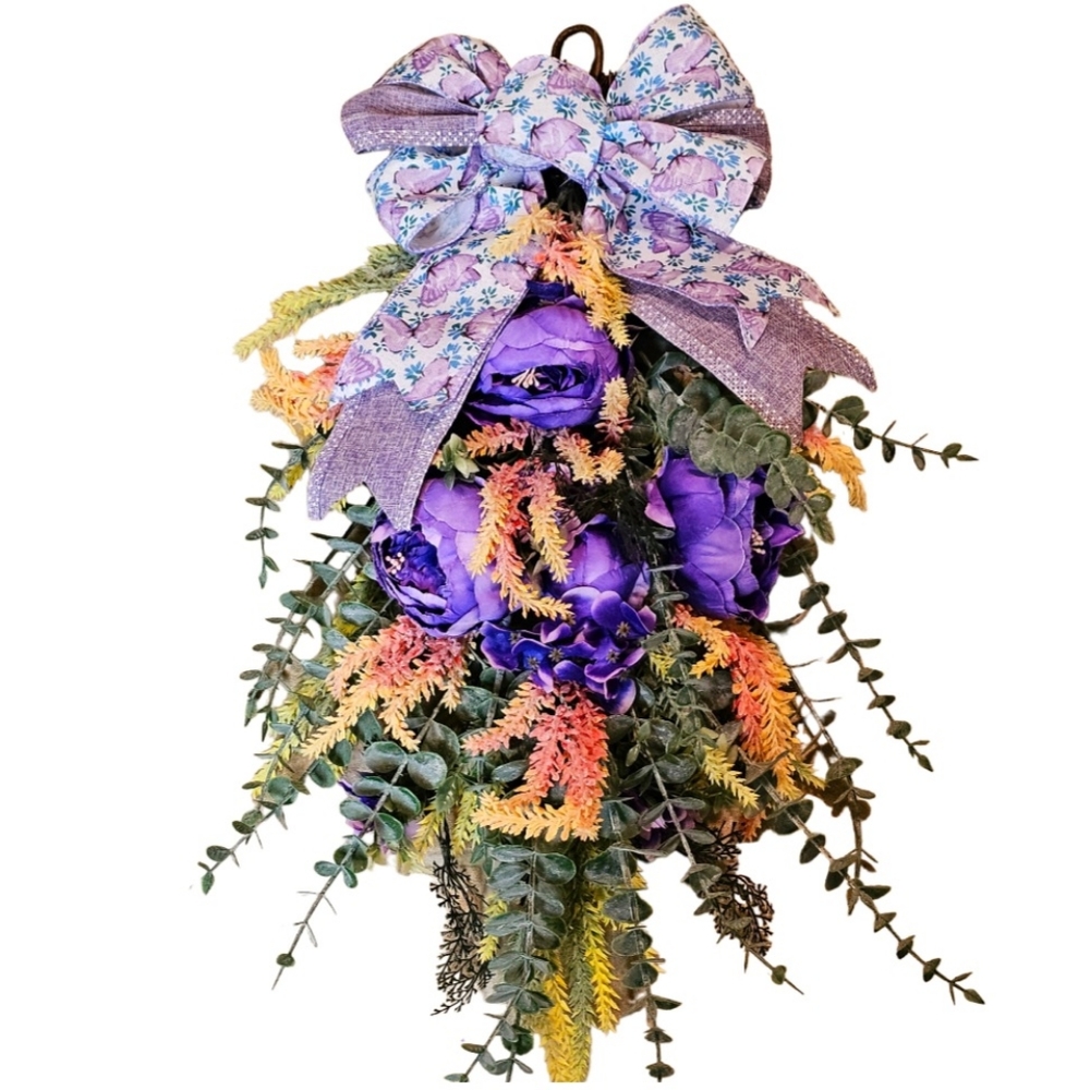 Purple Spring Swag - Picture 2 of 5